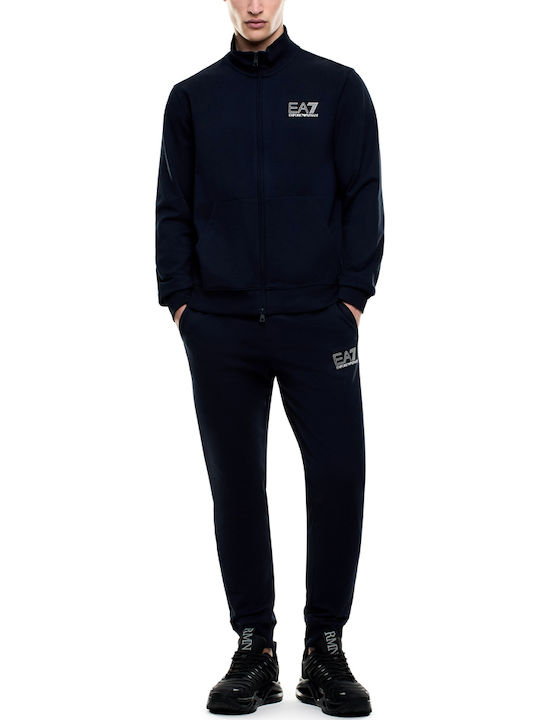 Emporio Armani Emporio Armani Herren-Sweatpants Set - Jogginganzug mit Elastikbund Blau Emporio Armani Emporio Armani Herren-Sweatpants Set - Jogginganzug mit Elastikbund Blau