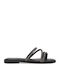Damen Flache Sandalen Schwarz