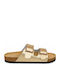 Damen Flatforms Gold Sandalen SM-MRS-M-001-26FL-Gold