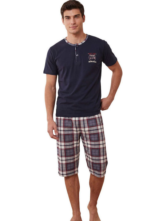 Rimoli Summer Men's Pyjama Dark Blue