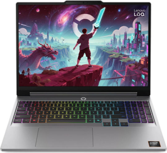Lenovo LOQ 15AHP11 15,3 Zoll IPS FHD+ 165Hz Ryzen 7-250/16GB/512GB SSD GeForce RTX 5050 Kein Betriebssystem Luna Grau Internationale Englisch Tastatursprache