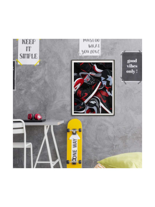 Poster Jordan Sneakers Kds012a 40cm X 50cm Λευκ...