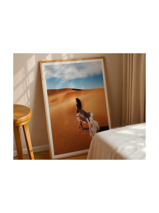Poster Desert Scenery Pst2598 40cm X 50cm White...