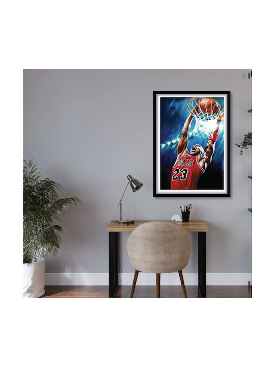Poster Nba Jordan Chicago Bulls Kd0524 40cm X 5...