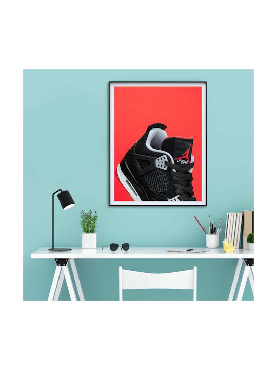 Poster Red Sneakers Jordan Flight Kds009b 40cm ...