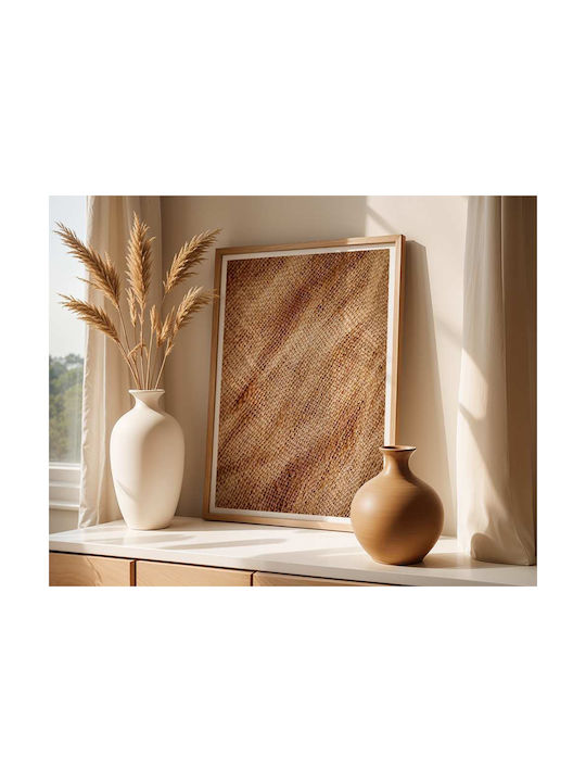 Poster Sackcloth Pst2589 40cm X 50cm Λευκή Ξύλι...