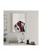 Poster Chicago Air Jordan 1 Snk41b 40cm X 50cm White Wooden Frame