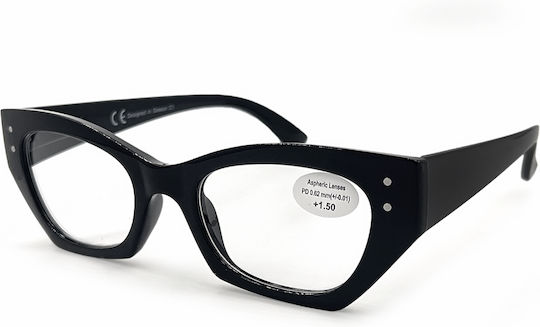 Optosquad Ochelari De Citit Pentru Femei +3.00 În Culoare Neagră OPT-036-1