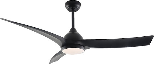Aca Ceiling Fan 132cm with Light Black
