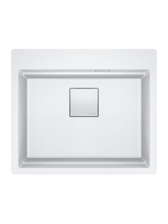 Franke Mythos Chiuvetă Drop-In din Granit Lichid 59x51cm Alb