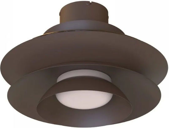 Mantra Aconcagua Πλαφονιέρα 106cm με Φως Λευκή / Καφέ