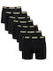 Herren Boxershorts Schwarz 7er Pack