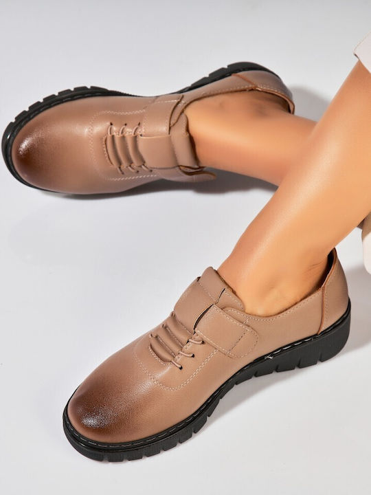 Damen Oxfords in Beige Farbe
