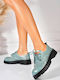 Women's Oxfords in Green Colour