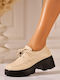 Damen Oxfords in Beigem Farb