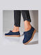 Suede Women's Oxfords in Navy Blue Colour