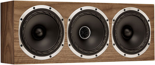 Fyne Audio F500S LCR Passive Hi-Fi-Lautsprecher Zentrale 75W 3-Wege P53xB15.2xH20cm Natürliche Walnuss