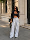 Pantaloni Dama Tesatura Gri