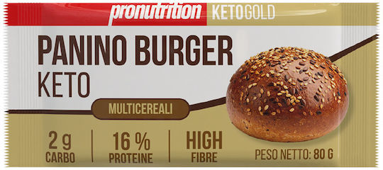Меко Многозърнест Кето Бургер 80г Pronutrition