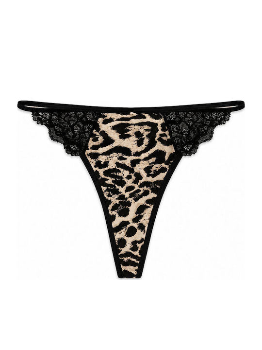Rosa Junio Women's String With Black Lace