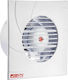 Ventilator de Perete pentru Baie 120mm Alb