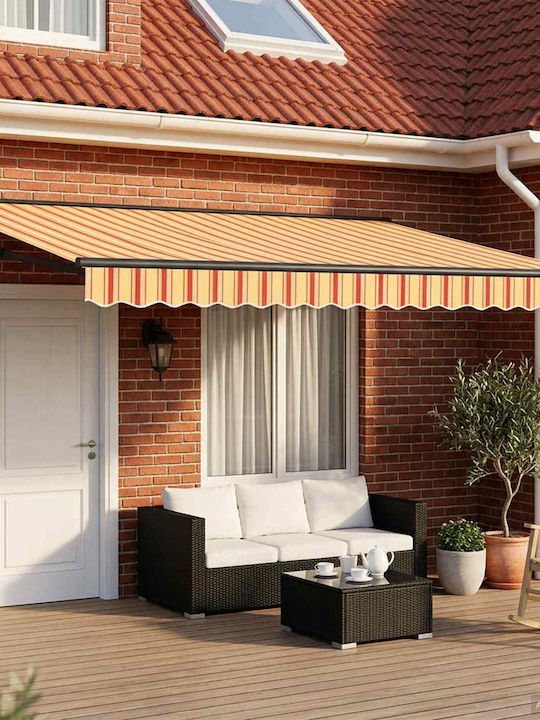 vidaXL Terrace Tent Yellow 4x2m