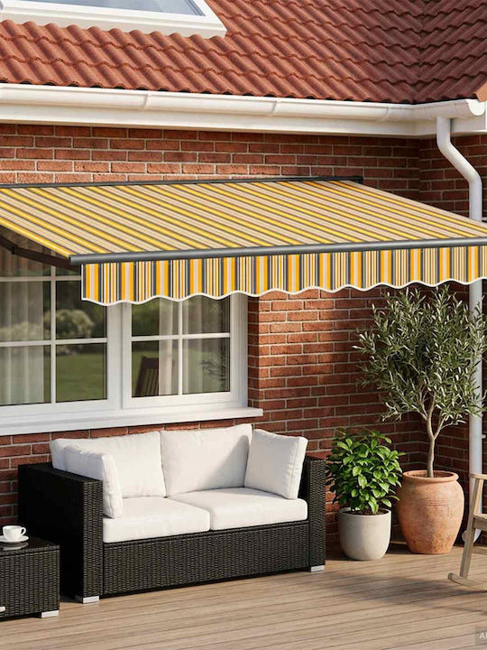 vidaXL Terrasse Zelt mit LEDs Gelbe 2.5x2m