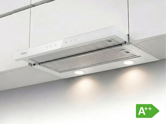 Delux Integra Max Συρόμενος Απορροφητήρας 60cm Λευκός