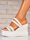 Platforme Dama Tip Slip On Albe