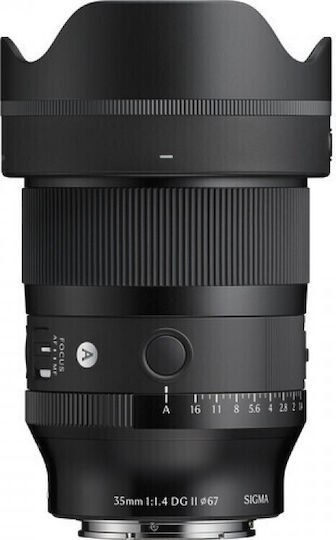 Sigma Full Frame Φωτογραφικός Φακός 35mm F/1.4 DG II Art Wide Angle για Leica L Mount Μαύρος