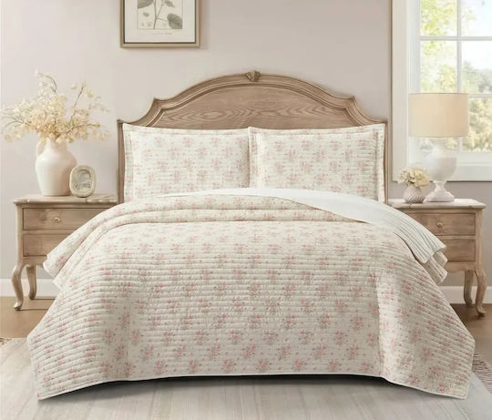 Liolios Home Liolios Home Tagesdecken Übergröße Ivory/Rose 240x260cm