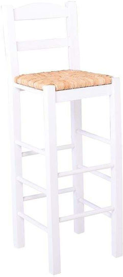 Scaun De Bar Din Lemn Pentru Exterior Alb