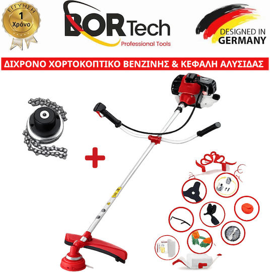 Bortech Two-Stroke Gasoline Brush Cutter Shoulder / Hand 3hp 4kg