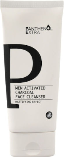 Panthenol Extra Men Activated Charcoal Gel Facial Cleansing for Men with Moisturizing Action 150ml