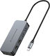 Conceptronic USB-C Dockingstation mit Ethernet Grau