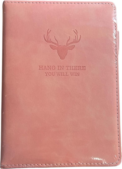 Maxleaf Notebook A5 90 Sheets Ruled with Pink Pen Case