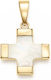 Vergoldetes Muster 14k Kreuz Filzti
