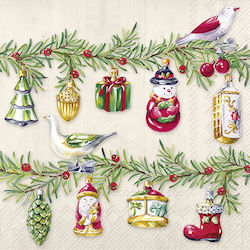 Decoupage Napkin 1 Piece Christmas Garland