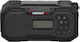 PerfectPro E-100 Tischplatte Radio Batteriebetrieb DAB+ Schwarzes