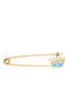 Children's Safety Pin Charm From 9K Gold For Boy