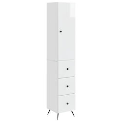 vidaXL Bathroom Column Cabinet Wall Hung M34.5x...