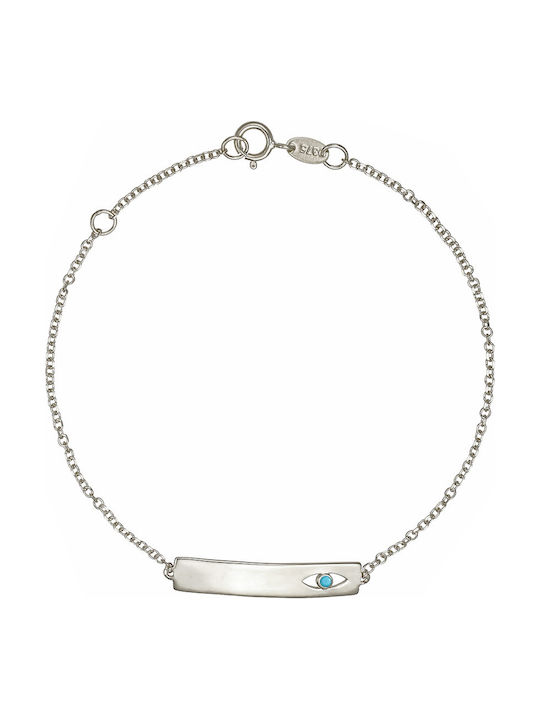 Kids Bracelet ID From 9K White Gold
