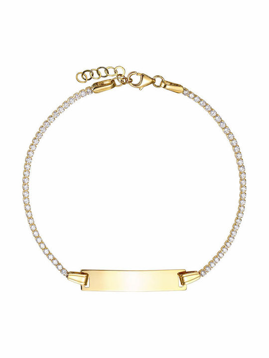 Kids Bracelet ID Made of 14K Gold