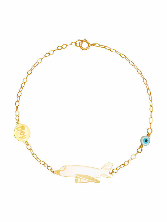 Kids Bracelet ID From 9K Gold