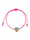 Damen Armband Makramee mit Herz-Design aus Kabel