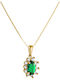 Charm Rosetă din Aur 14K Verde