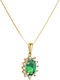 Charm Rosette in 14K Gold Green