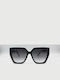 Monte Napoleone Women's Sunglasses with Black Frame and Black Lenses MN522611-C1
