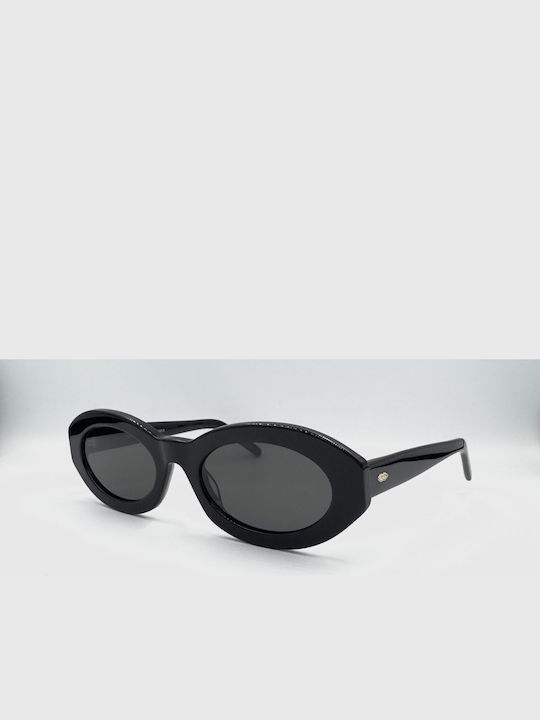 Monte Napoleone Women's Sunglasses with Black Frame and Black Lenses MN522626-C1