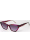 Tailor Made Damenteil Sonnenbrille mit Lila Rahmen und Lila Gläser TM15331-C3